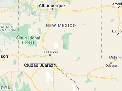 Map showing location of Alamogordo (32.89953, -105.96026)