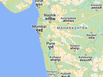 Map showing location of Alandi (18.66667, 73.9)