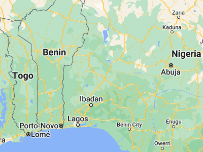 Map showing location of Alapa (8.61667, 4.38333)