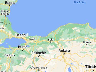 Map showing location of Alaplı (41.1694, 31.37917)