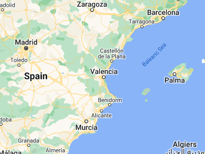 Map showing location of Alaquàs (39.45568, -0.461)