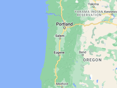 Map showing location of Albany (44.63651, -123.10593)