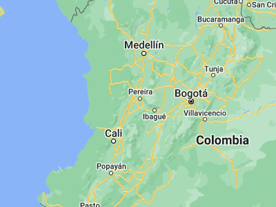 Map showing location of Alcalá (4.67472, -75.7825)