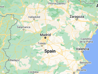 Map showing location of Alcalá de Henares (40.48205, -3.35996)