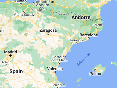 Map showing location of Alcañiz (41.05, -0.13333)