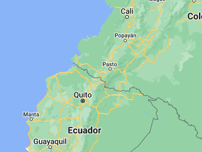 Map showing location of Aldana (0.88283, -77.70103)