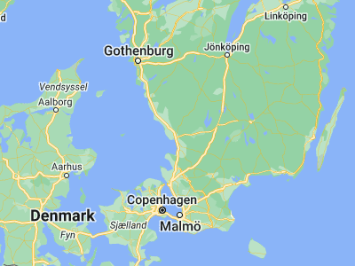 Map showing location of Åled (56.75, 12.93333)