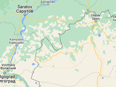 Map showing location of Aleksandrov Gay (50.14704, 48.57037)