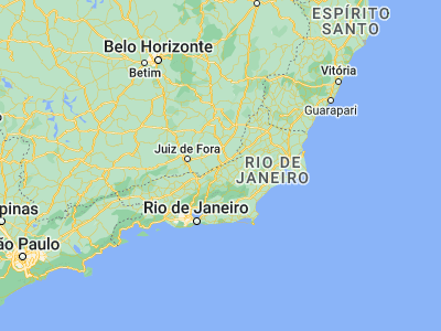 Map showing location of Além Paraíba (-21.88778, -42.70444)