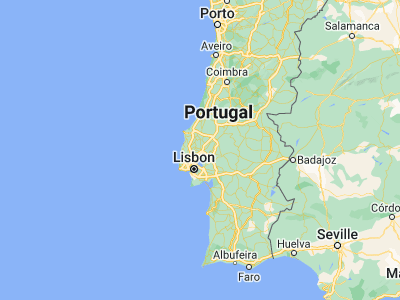 Map showing location of Alenquer (39.05315, -9.00928)