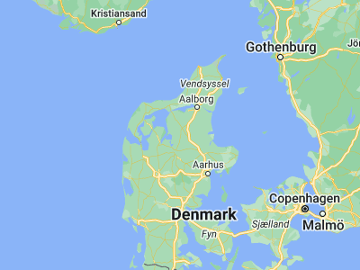 Map showing location of Ålestrup (56.6947, 9.49336)