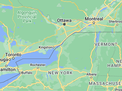 Map showing location of Alexandria Bay (44.33588, -75.91773)