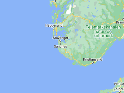 Map showing location of Ålgård (58.76417, 5.85253)