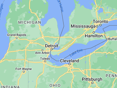 Map showing location of Algonac (42.61837, -82.53102)