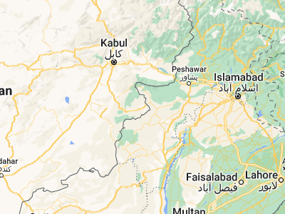 Map showing location of ‘Alī Shēr ‘Alāqahdārī (33.4362, 70.06711)