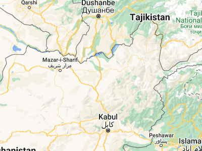 Map showing location of Aliabad (36.52115, 68.89985)