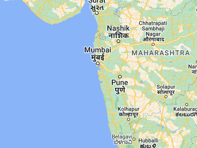 Map showing location of Alībāg (18.64111, 72.87917)