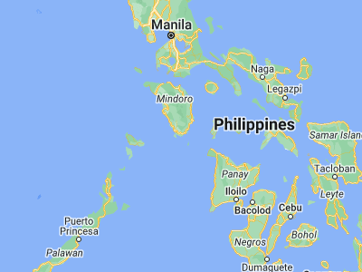 Map showing location of Alibug (12.22906, 121.22811)