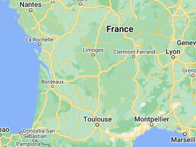 Map showing location of Allassac (45.25816, 1.47532)