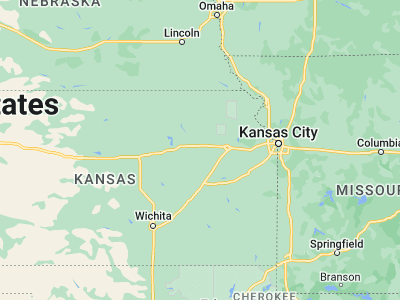 Map showing location of Alma (39.01667, -96.28916)