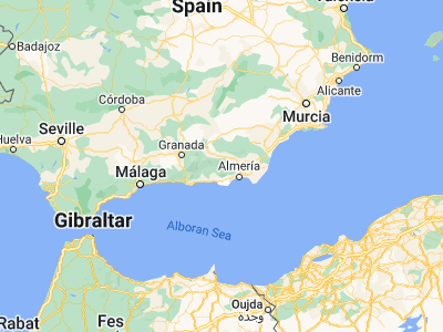 Map showing location of Almócita (37.00262, -2.79051)