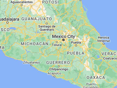 Map showing location of Almoloya del Río (19.15806, -99.48972)