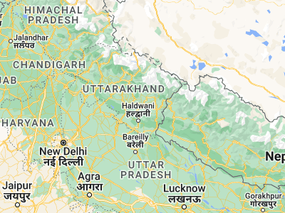 Map showing location of Almora (29.59726, 79.66088)