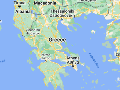 Map showing location of Almyrós (39.18222, 22.75944)