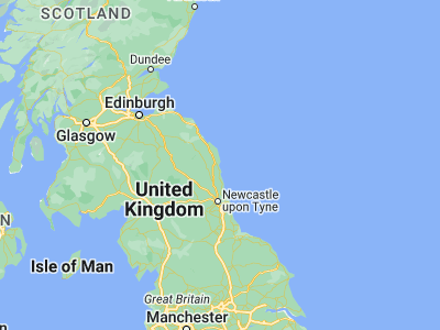 Map showing location of Alnmouth (55.4, -1.6)