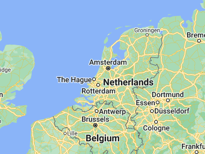 Map showing location of Alphen aan den Rijn (52.12917, 4.65546)