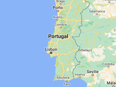 Map showing location of Alpiarça (39.25712, -8.58187)