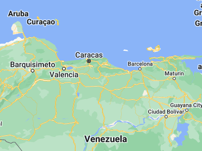 Map showing location of Altagracia de Orituco (9.86005, -66.38139)