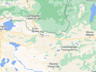 Map showing location of Altay (49.70317, 96.3592)