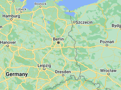 Map showing location of Altglienicke (52.41116, 13.5355)