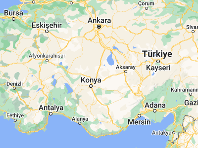 Map showing location of Altınekin (38.30778, 32.86861)