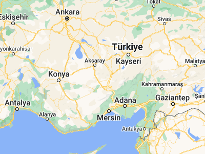 Map showing location of Altınhisar (37.99159, 34.37334)