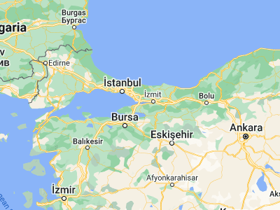 Map showing location of Altınova (40.69495, 29.50986)