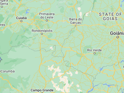 Map showing location of Alto Araguaia (-17.31472, -53.21528)