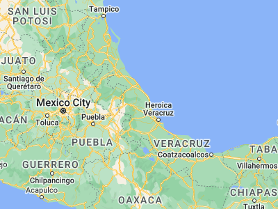 Map showing location of Alto Lucero (19.62458, -96.7339)