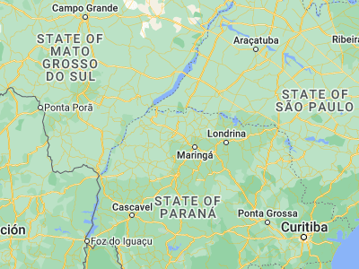 Map showing location of Alto Paraná (-23.12889, -52.31889)