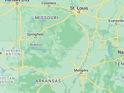 Map showing location of Alton (36.69423, -91.3993)