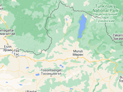 Map showing location of Altraga (50.1791, 98.97205)