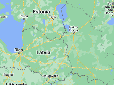 Map showing location of Alūksne (57.41667, 27.05)