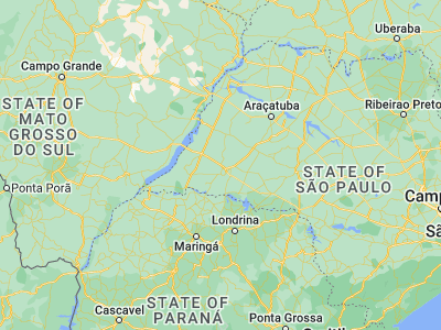 Map showing location of Álvares Machado (-22.07944, -51.47194)
