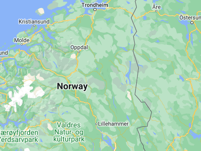 Map showing location of Alvdal (62.10766, 10.63073)