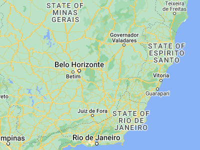 Map showing location of Alvinópolis (-20.10667, -43.04889)