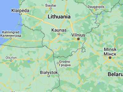 Map showing location of Alytus (54.4, 24.05)
