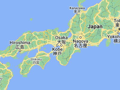 Map showing location of Amagasaki (34.71667, 135.41667)