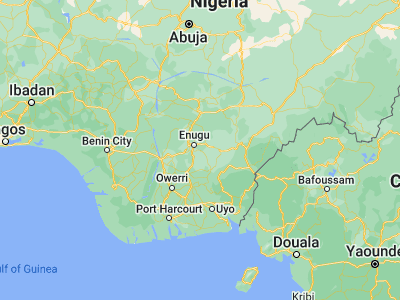 Map showing location of Amagunze (6.3267, 7.6539)