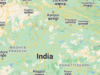 Map showing location of Amānganj (24.42656, 80.03586)